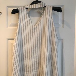 White w/Navy stripes Dress